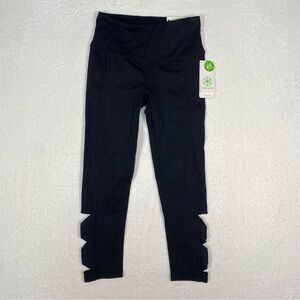 NEW Gaiam‎ Leggings Womens Black Yoga Pants Crop Capri Size XS Activewear